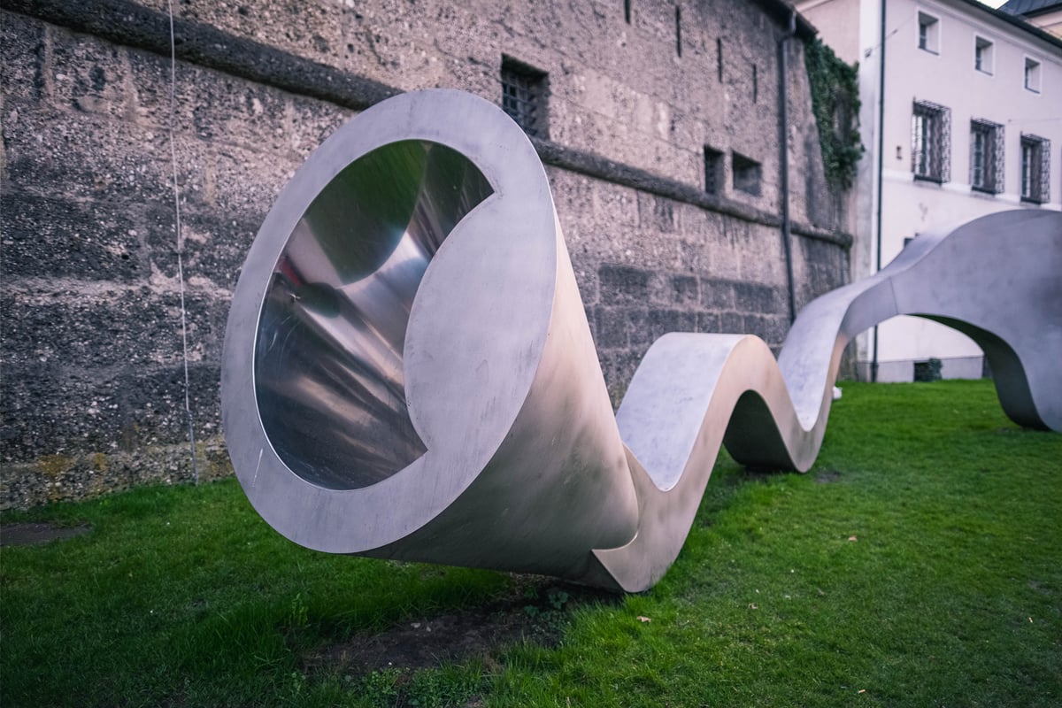 Connection contemporary sculpture in Salzburg, part of the Walk of Modern Art