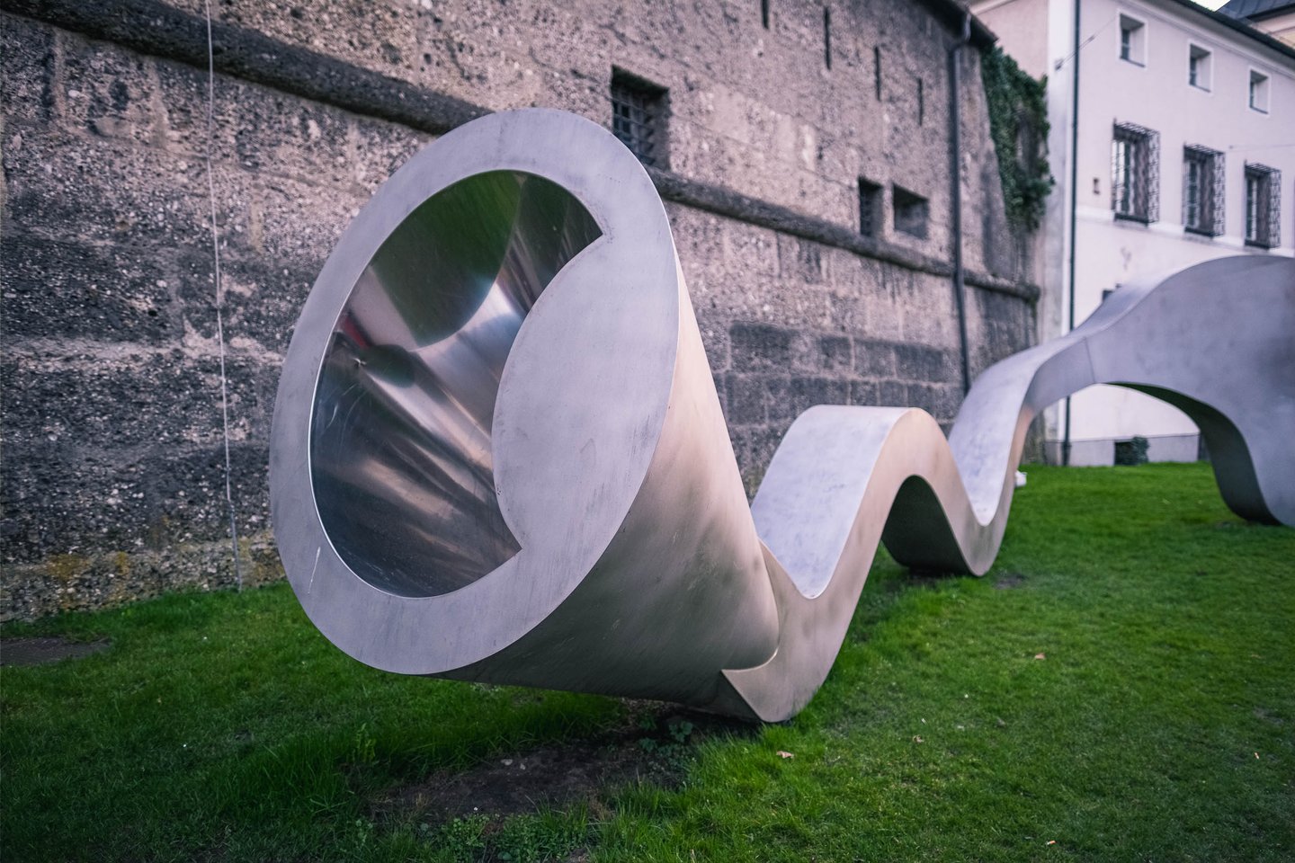 Connection contemporary sculpture in Salzburg, part of the Walk of Modern Art